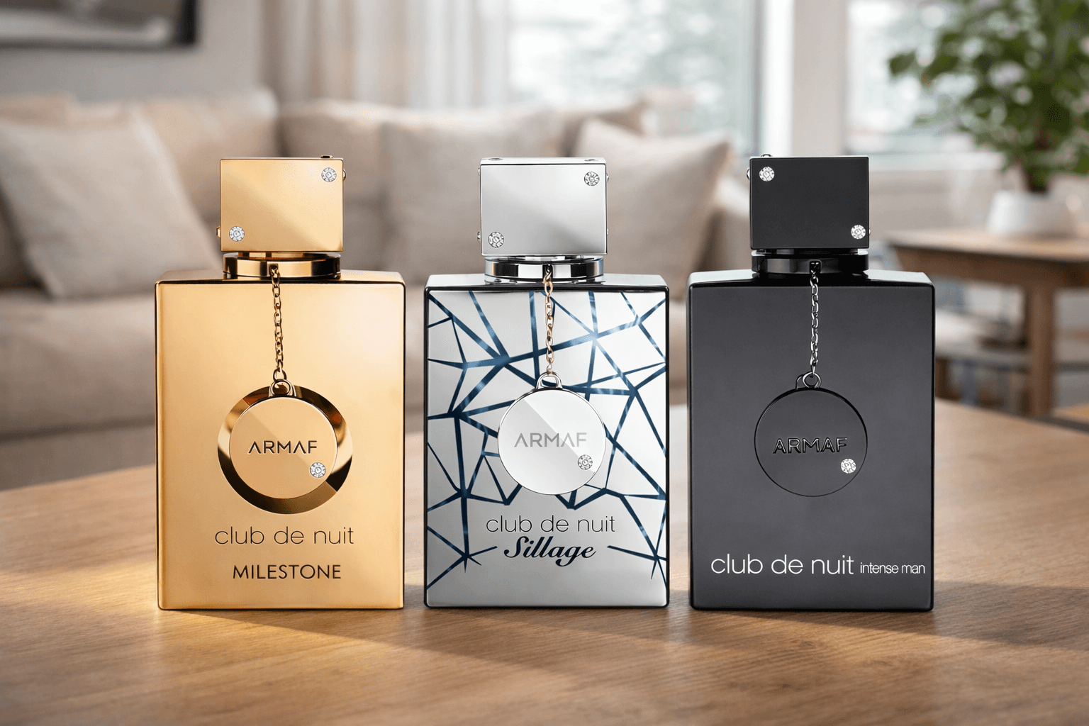 Linha completa Club de Nuit em ambiente cotidiano de uso