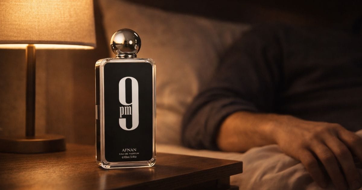 Detalhes do frasco do perfume Afnan 9PM árabe masculino original