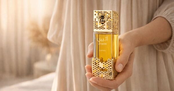Frasco original do Atheeri perfume árabe da Lattafa